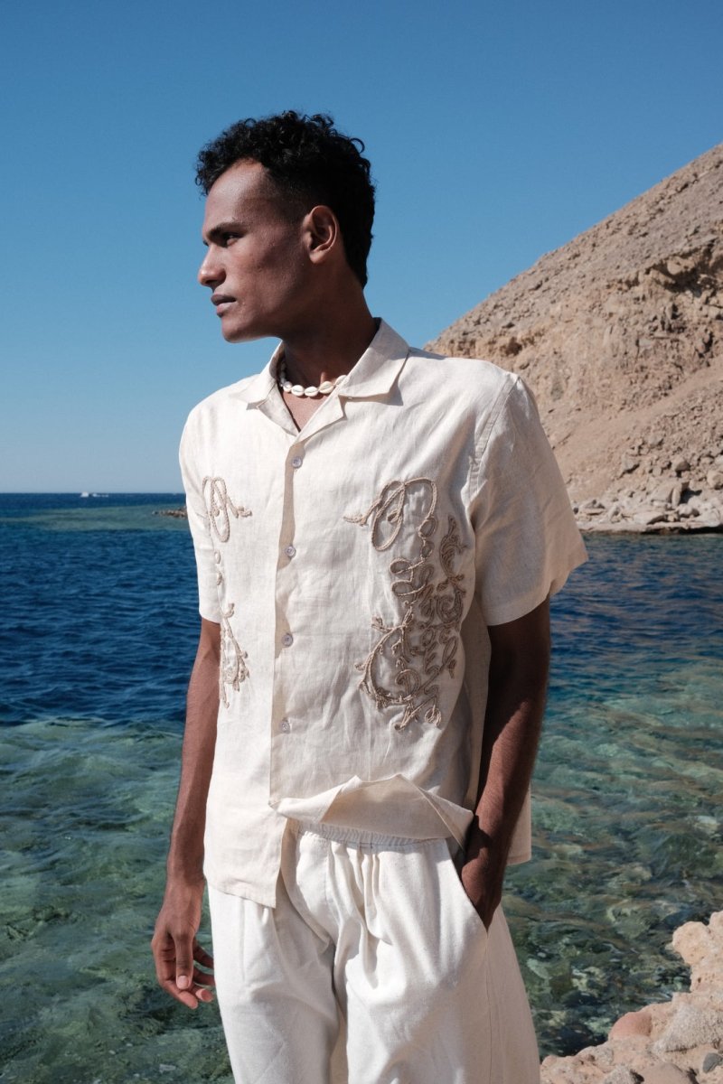 ANCHOR LINEN SHIRT - CODDIWOMPLE