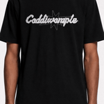 APPLIQUE BLACK TEE - CODDIWOMPLE