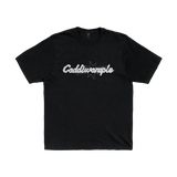 APPLIQUE BLACK TEE - CODDIWOMPLE