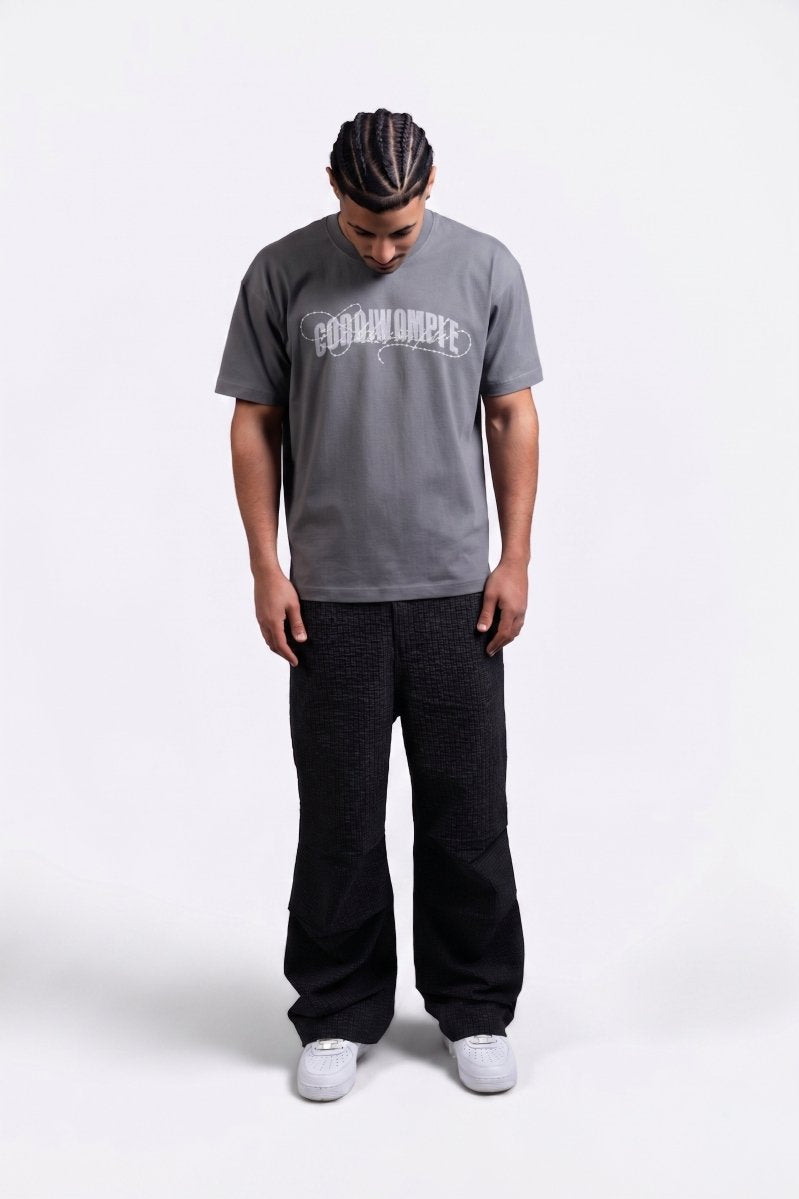 BARBED GRAY TEE - CODDIWOMPLE