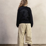 BEIGE GABARDINE CARGO PANTS - CODDIWOMPLE
