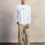 BEIGE GABARDINE CARGO PANTS - CODDIWOMPLE