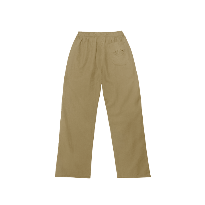 BEIGE WATERPROOF PARACHUTE PANTS
