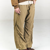BEIGE WATERPROOF PARACHUTE PANTS - CODDIWOMPLE