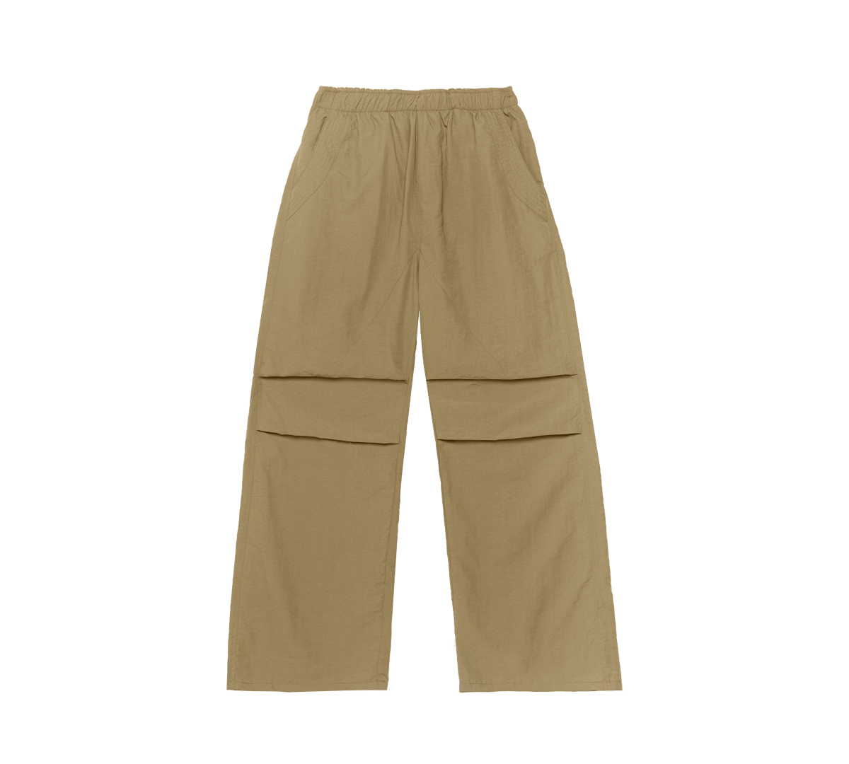 BEIGE WATERPROOF PARACHUTE PANTS - CODDIWOMPLE