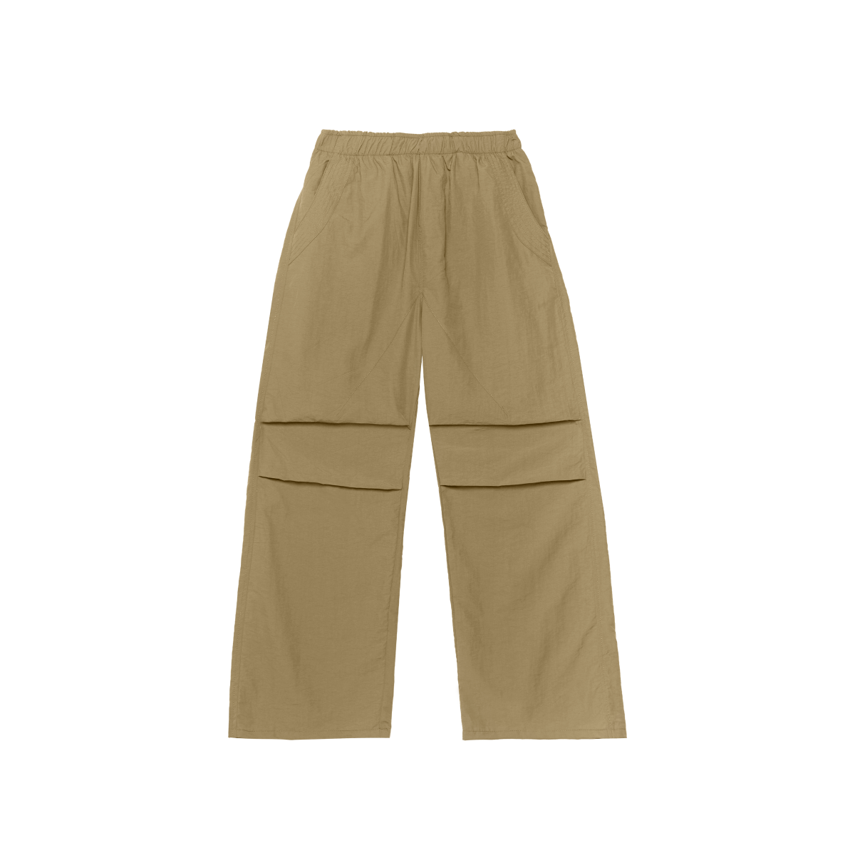 BEIGE WATERPROOF PARACHUTE PANTS - CODDIWOMPLE