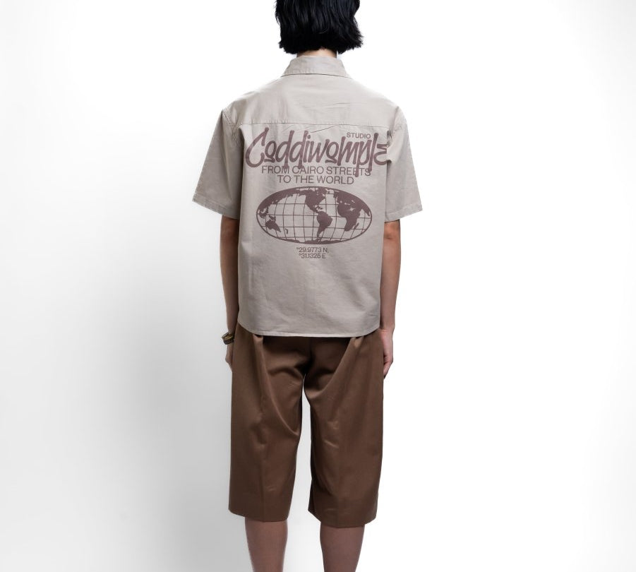 BEIGE WORK SHIRT - CODDIWOMPLE