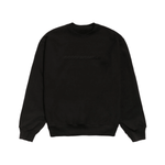 BLACK EMBOSSED CREWNECK - CODDIWOMPLE