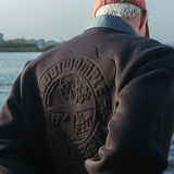 BLACK EMBOSSED CREWNECK - CODDIWOMPLE