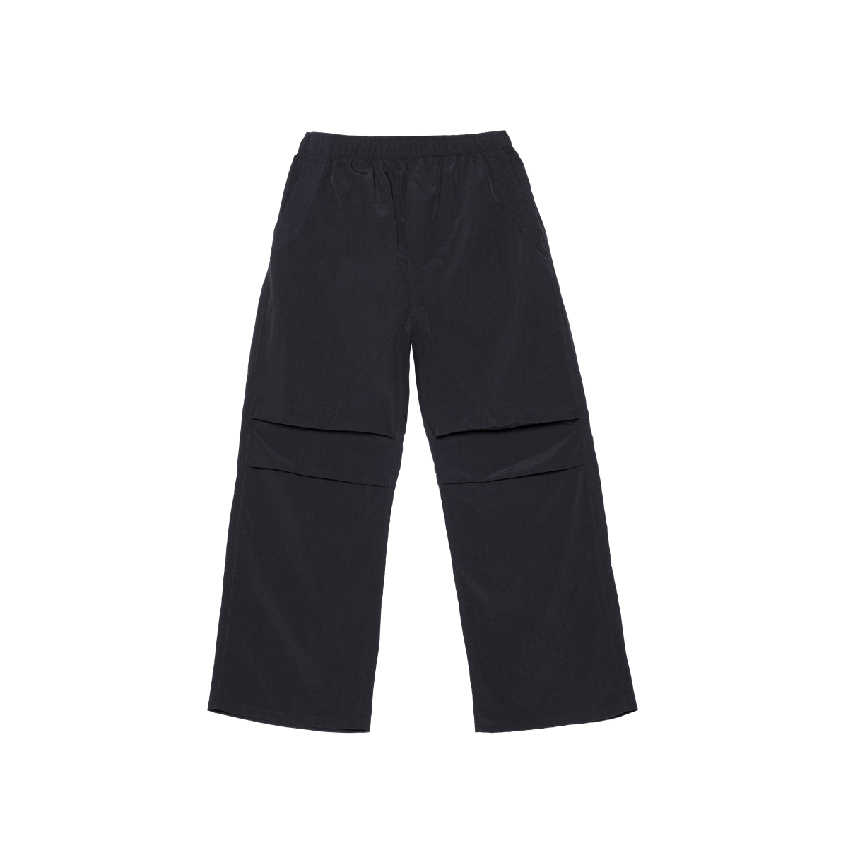 BLACK WATERPROOF PARACHUTE PANTS - CODDIWOMPLE