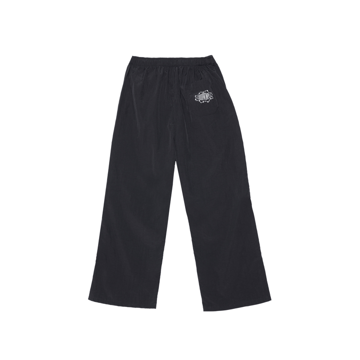 BLACK WATERPROOF PARACHUTE PANTS