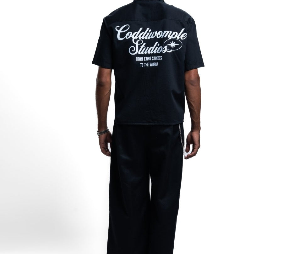 BLACK WORK SHIRT V2 - CODDIWOMPLE