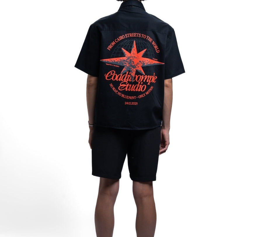 BLACK WORK SHIRT V3 - CODDIWOMPLE