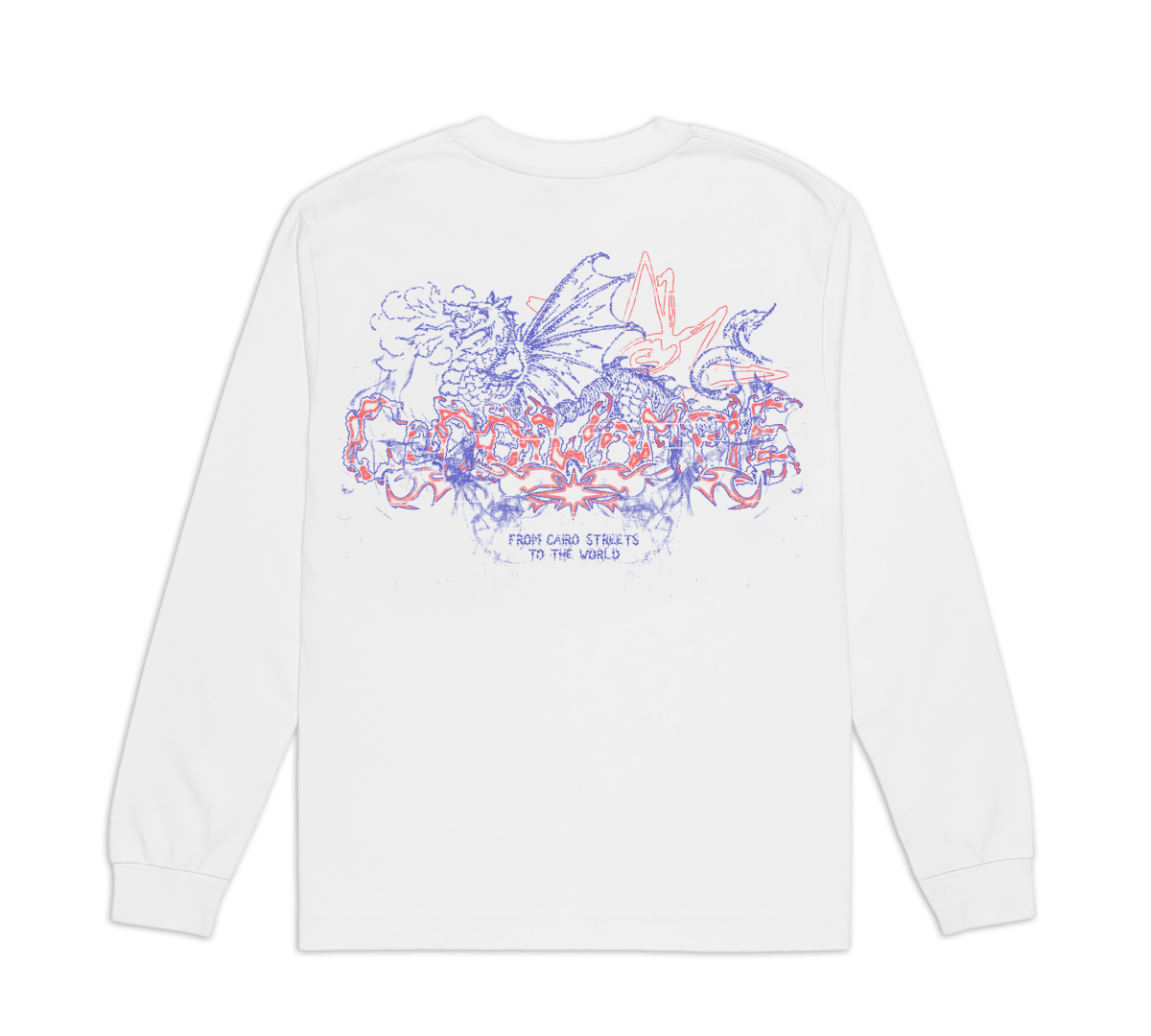 BLAZE WHITE LONG SLEEVE TEE - CODDIWOMPLE