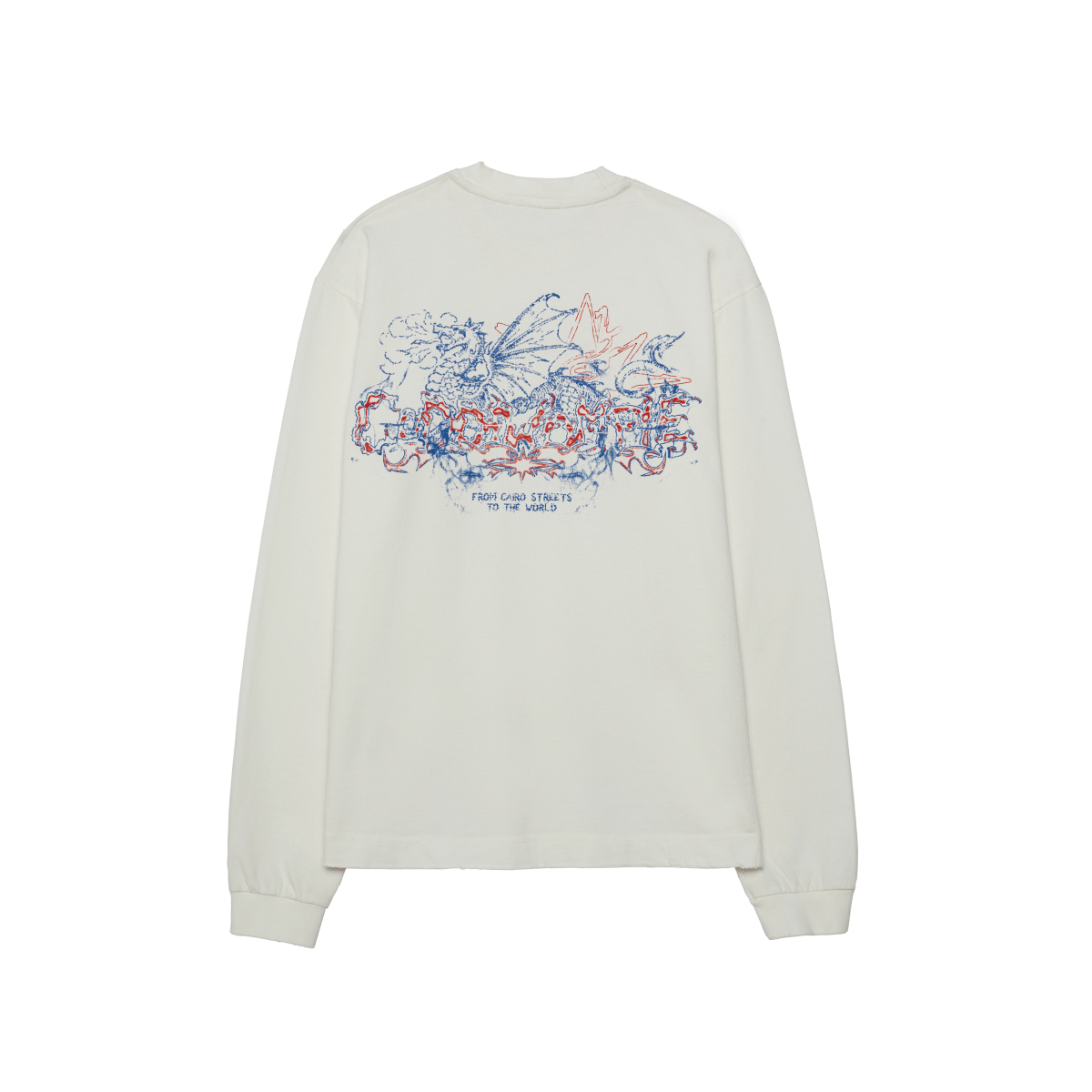 BLAZE WHITE LONG SLEEVE TEE - CODDIWOMPLE
