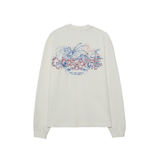 BLAZE WHITE LONG SLEEVE TEE - CODDIWOMPLE