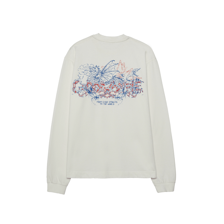 BLAZE WHITE LONG SLEEVE TEE