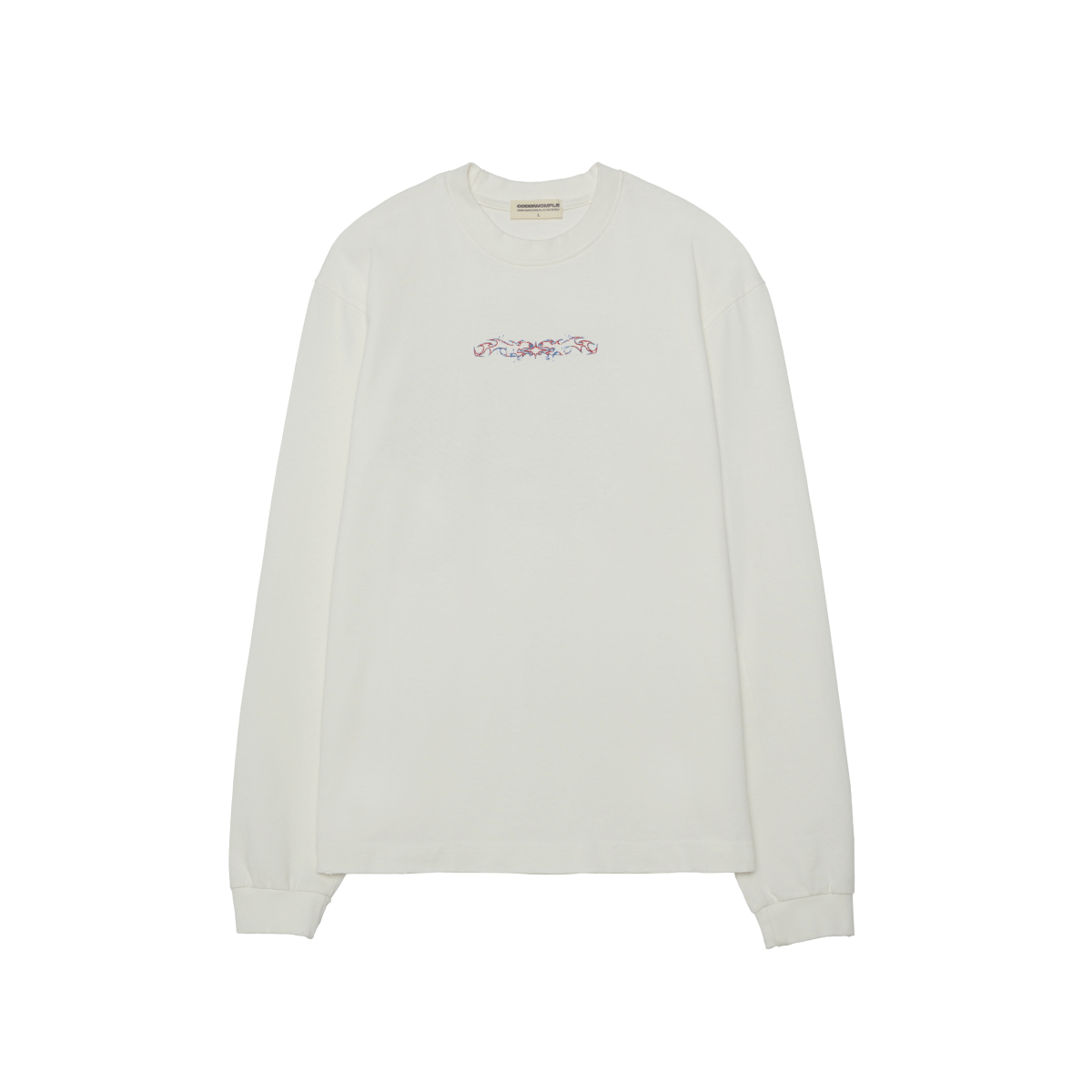 BLAZE WHITE LONG SLEEVE TEE - CODDIWOMPLE