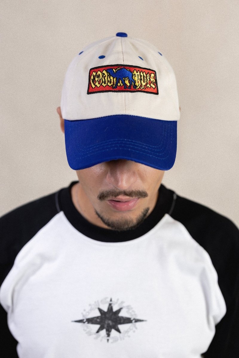 CAMEL 2-TONE BLUE/WHITE CAP - CODDIWOMPLE