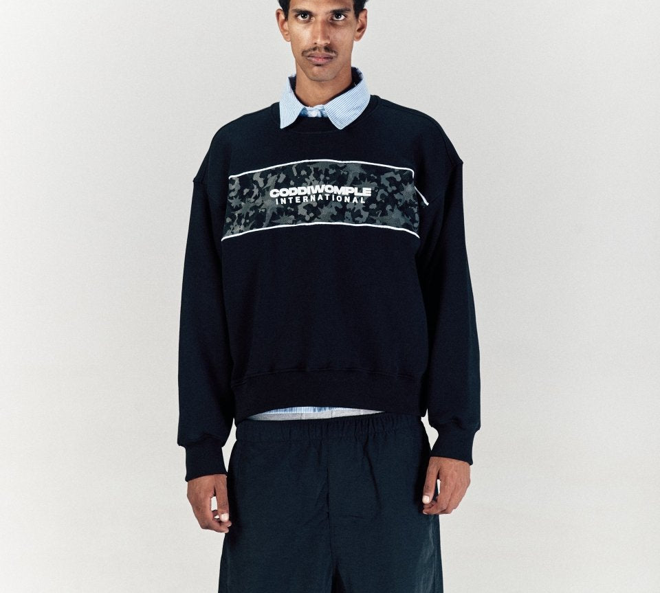 CAMO BLACK CREWNECK - CODDIWOMPLE