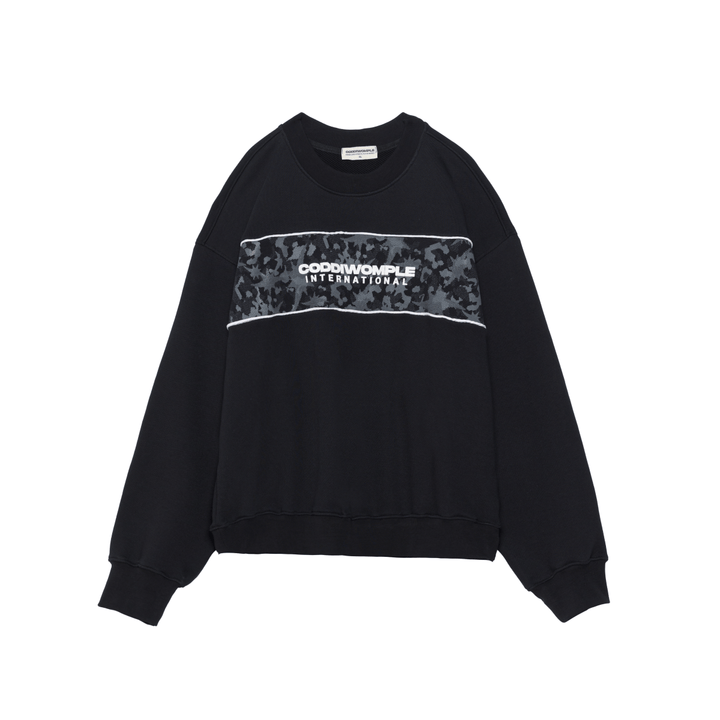 CAMO BLACK CREWNECK