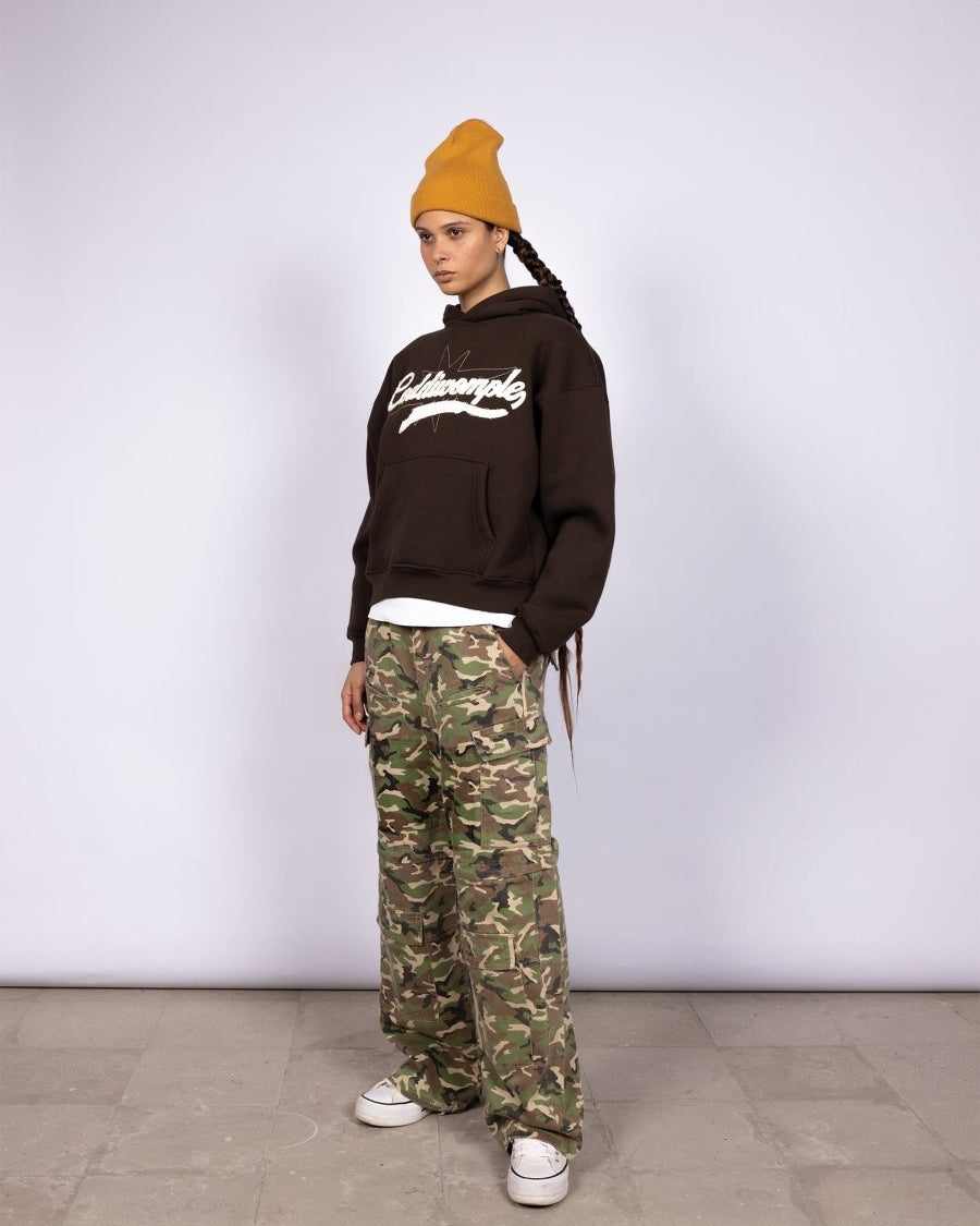 CANVAS BROWN HOODIE - CODDIWOMPLE
