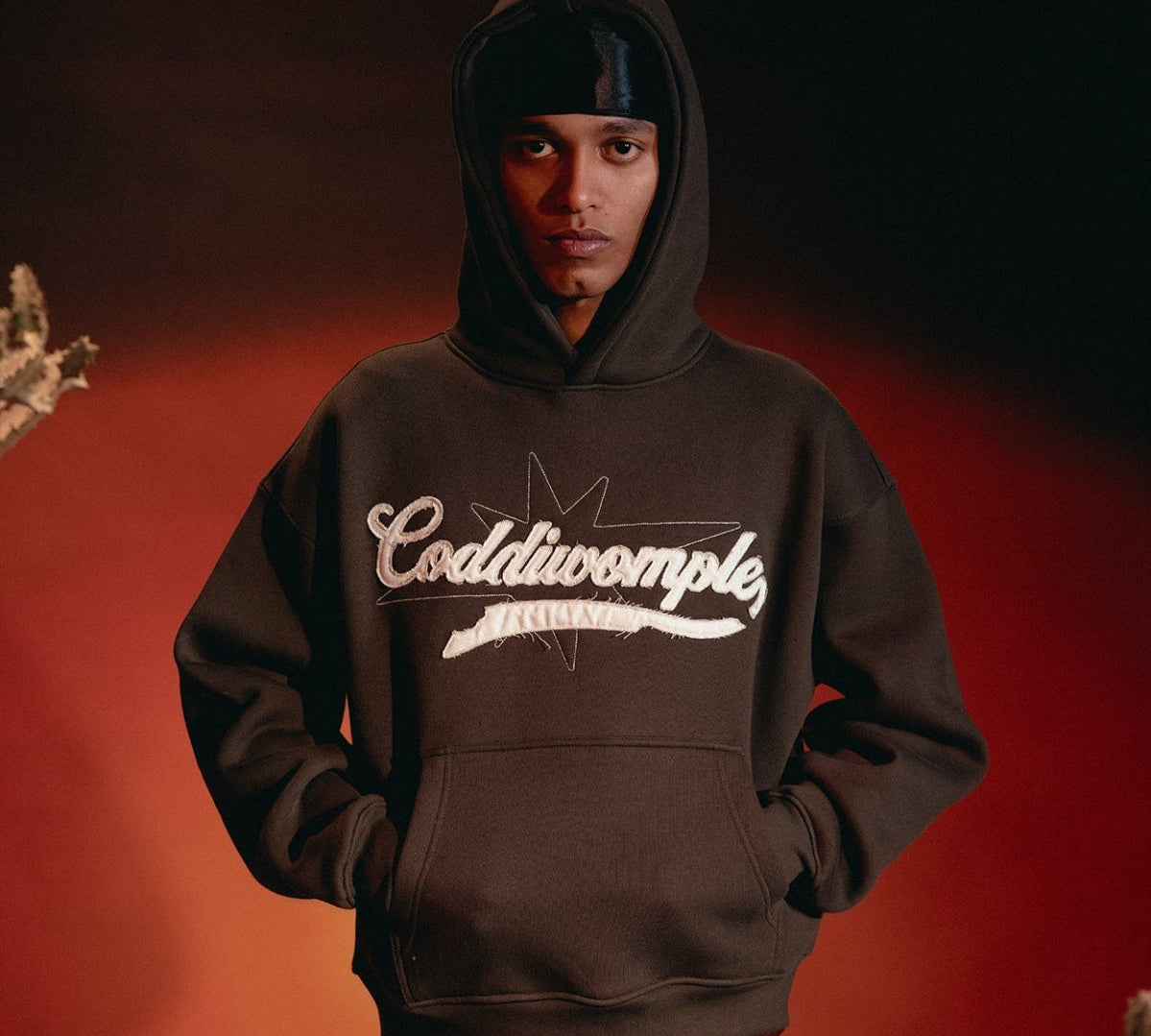 CANVAS BROWN HOODIE - CODDIWOMPLE
