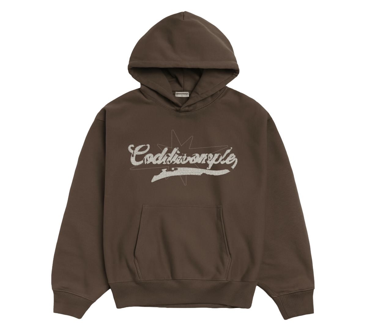 CANVAS BROWN HOODIE - CODDIWOMPLE