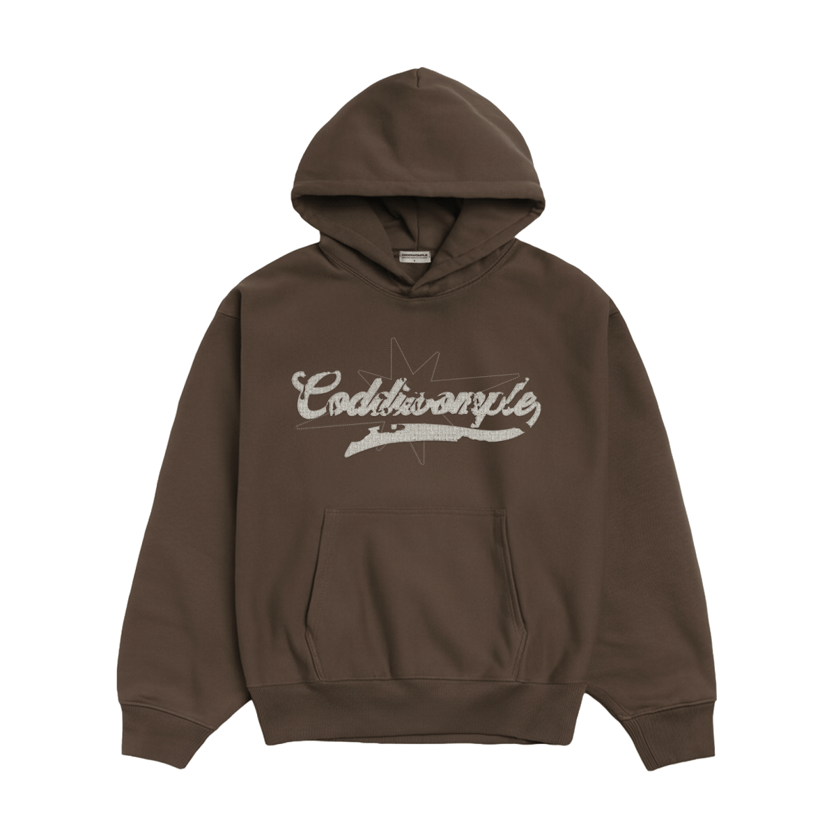 CANVAS BROWN HOODIE - CODDIWOMPLE