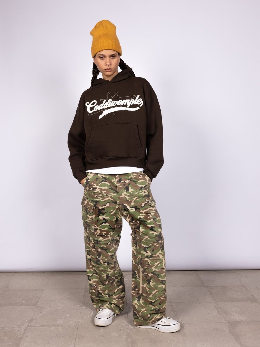 CANVAS BROWN HOODIE - CODDIWOMPLE