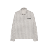 CHESSBOARD WHITE CHECKERED JACKET - CODDIWOMPLE