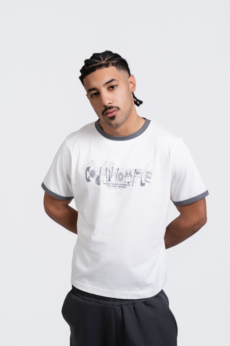 CITY WHITE RINGER TEE - CODDIWOMPLE