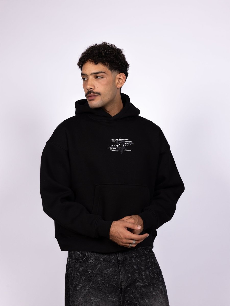 CODDILABS BLACK HOODIE - CODDIWOMPLE