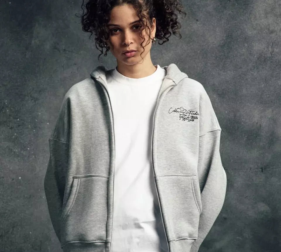 CODDIWOMPLE BASIC EMBROIDERED ZIPUP JACKET - CODDIWOMPLE