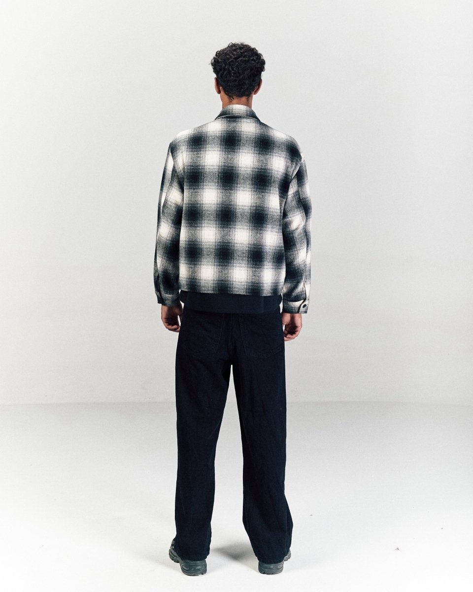 CODDIWOMPLE BLACK PLAID FLANNEL SHIRT - CODDIWOMPLE