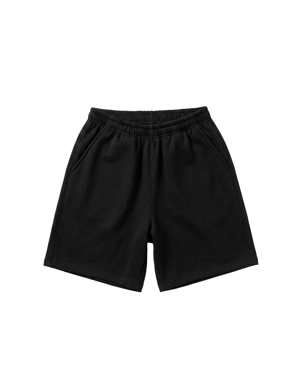 CODDIWOMPLE BLACK SWEATSHORTS - CODDIWOMPLE
