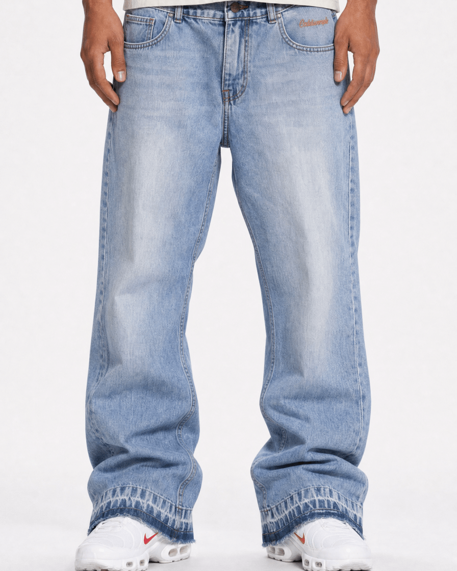 CODDIWOMPLE BLUE BOOTCUT JEANS - CODDIWOMPLE