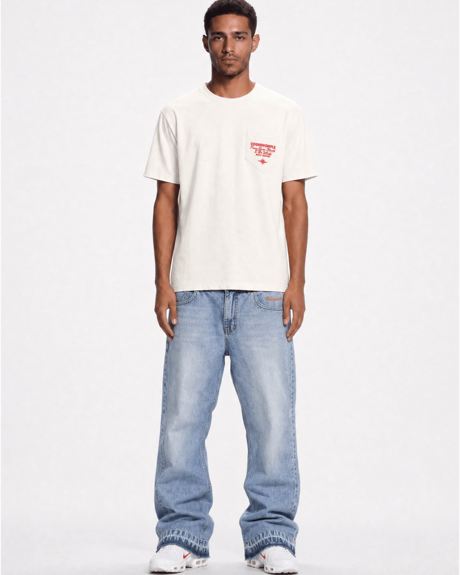 CODDIWOMPLE BLUE BOOTCUT JEANS - CODDIWOMPLE