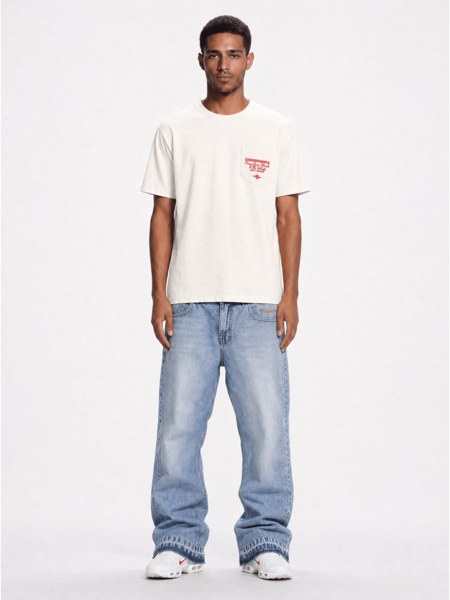 CODDIWOMPLE BLUE BOOTCUT JEANS - CODDIWOMPLE