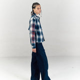 CODDIWOMPLE BLUE PLAID FLANNEL SHIRT - CODDIWOMPLE