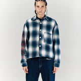 CODDIWOMPLE BLUE PLAID FLANNEL SHIRT - CODDIWOMPLE