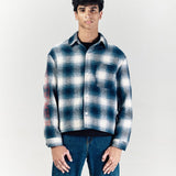 CODDIWOMPLE BLUE PLAID FLANNEL SHIRT - CODDIWOMPLE