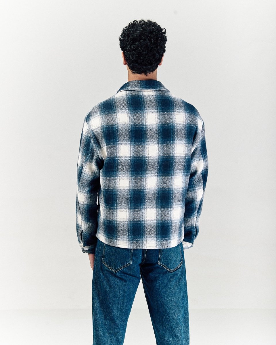 CODDIWOMPLE BLUE PLAID FLANNEL SHIRT - CODDIWOMPLE