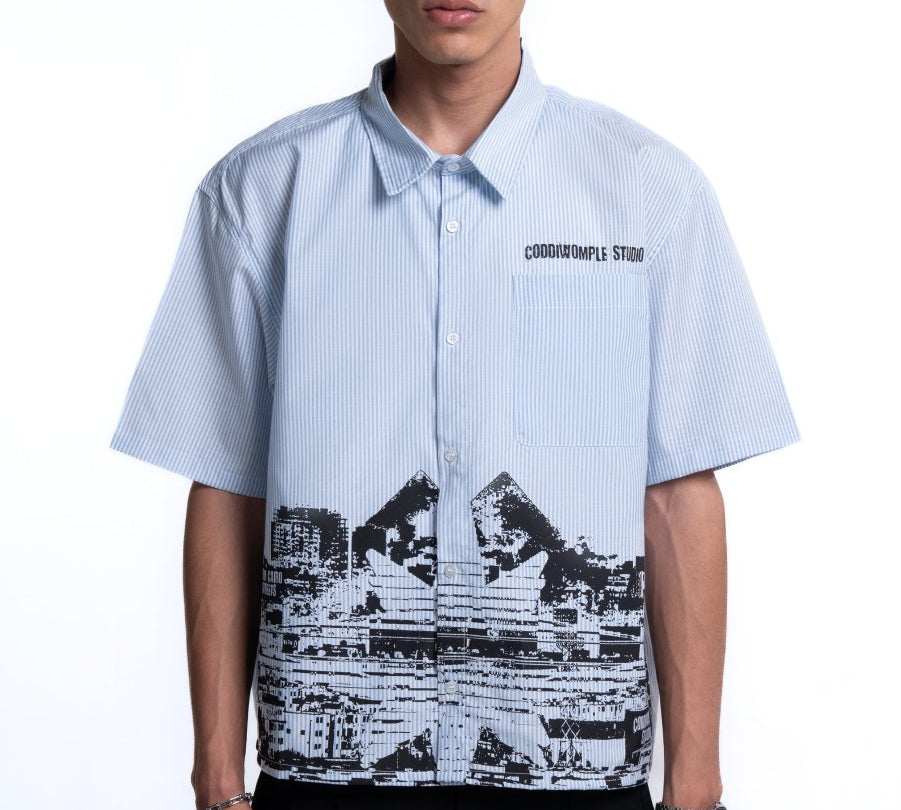 CODDIWOMPLE CITY STRIPED SHIRT - CODDIWOMPLE