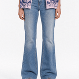 CODDIWOMPLE FLARED BLUE WOMEN JEANS - CODDIWOMPLE