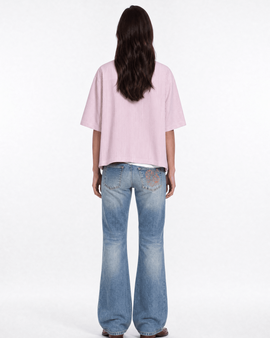 CODDIWOMPLE FLARED BLUE WOMEN JEANS - CODDIWOMPLE