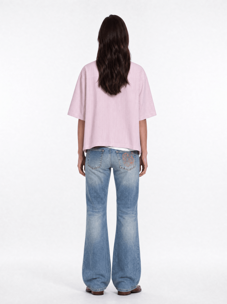 CODDIWOMPLE FLARED BLUE WOMEN JEANS - CODDIWOMPLE