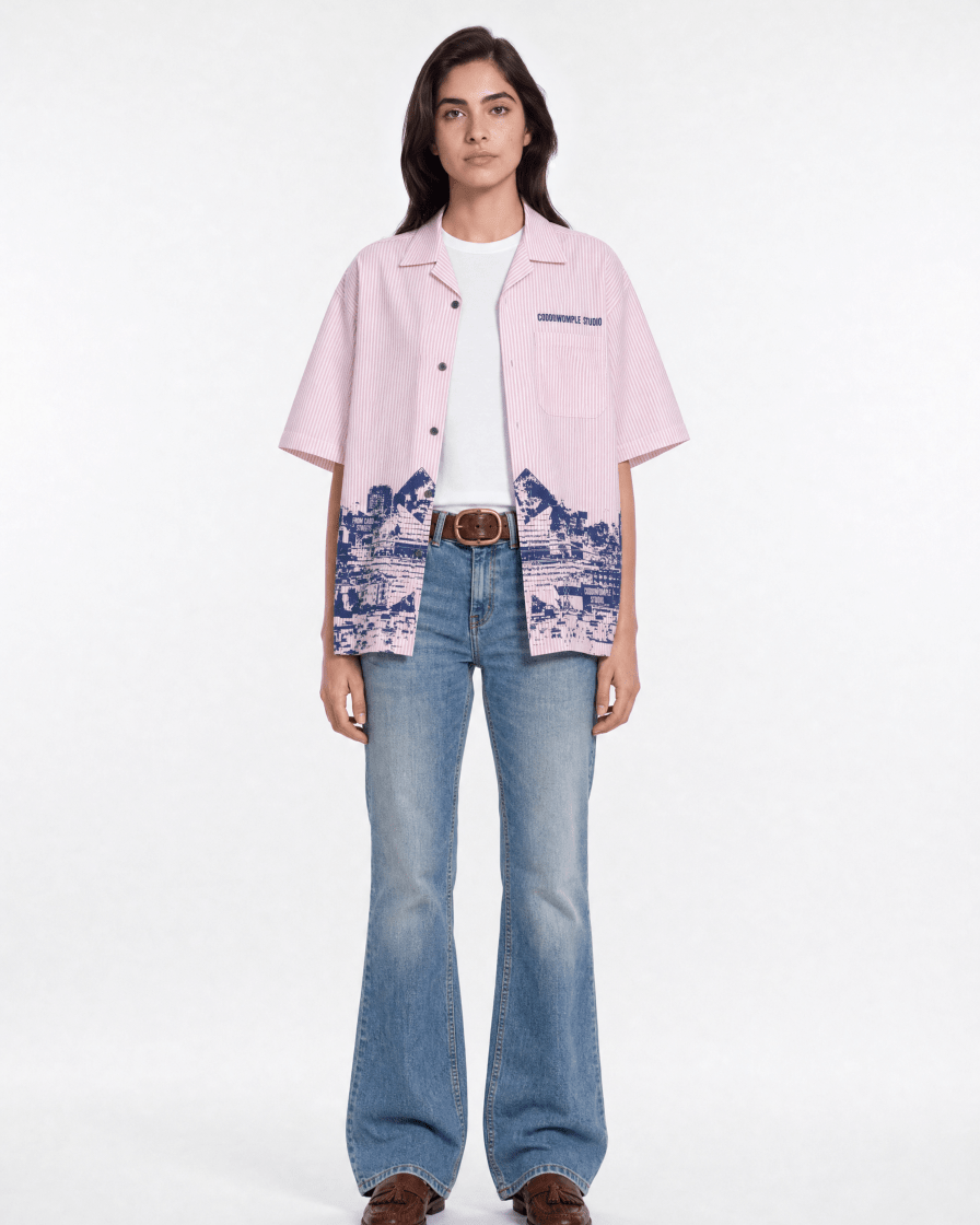 CODDIWOMPLE FLARED BLUE WOMEN JEANS - CODDIWOMPLE