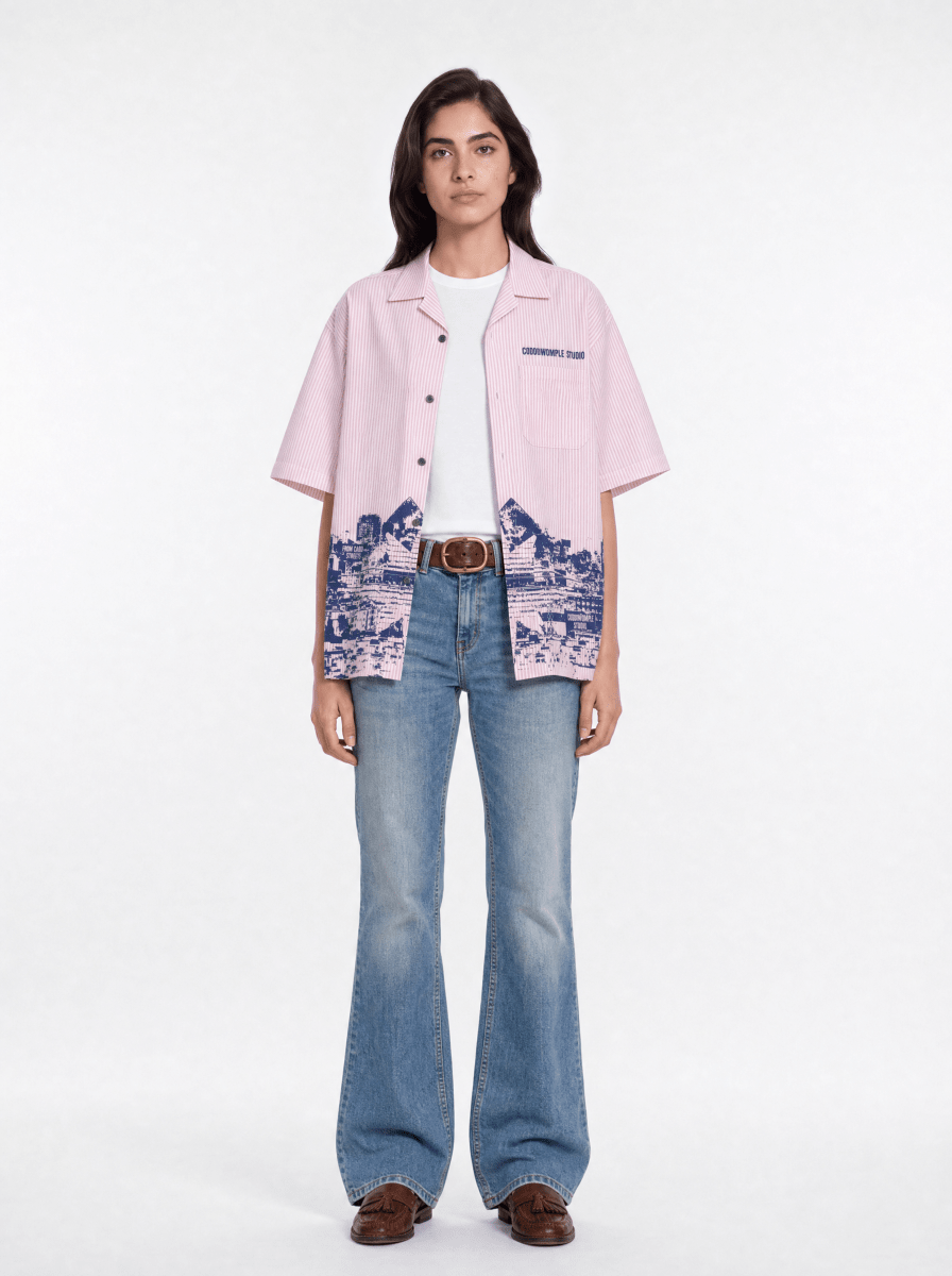 CODDIWOMPLE FLARED BLUE WOMEN JEANS - CODDIWOMPLE