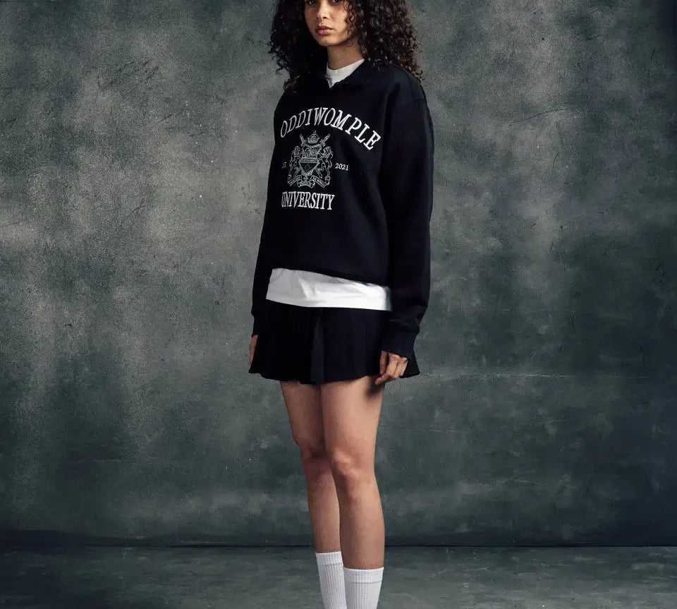 CODDIWOMPLE UNIVERSITY POLO IN BLACK - CODDIWOMPLE